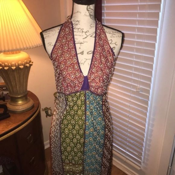 COPY - BEAUTIFUL BEADED HALTER DRESS - Picture 2 of 5